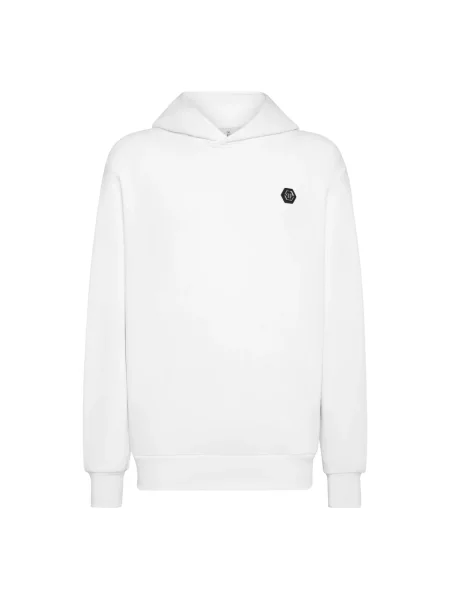 Bluza z kapturem Philipp Plein z kapturem biała