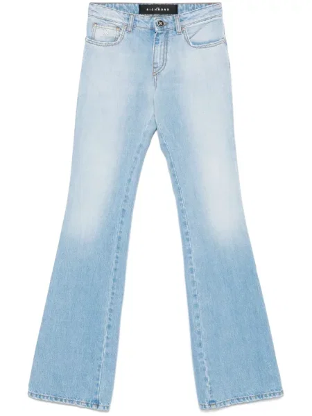 Jeansy dzwony John Richmond dzwony niebieskie