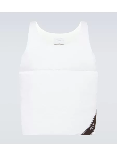 Puh brezrokavnik Prada bela