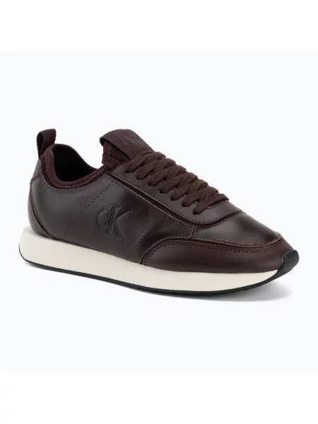 Női cipők Calvin Klein Retro Runner Sock PANL Leather Neo bordeaux. Méret: 38 EU