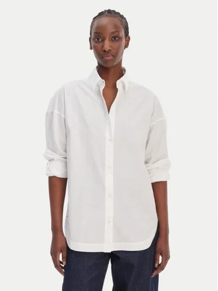 BOSS Cămașă C_Bostatta Oversize alb