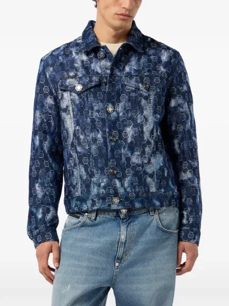Geacă Philipp Plein albastru