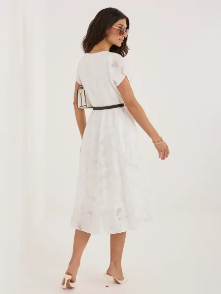 Rochie Rue Paris din lyocell alb