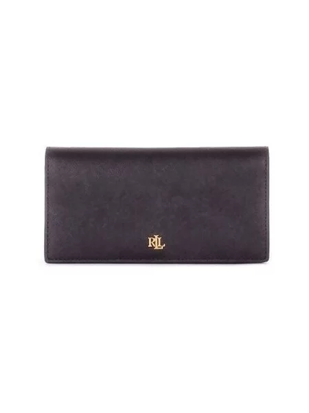 Lauren Ralph Lauren Veľká dámska peňaženka Slim Wallet Wlt Med čierna