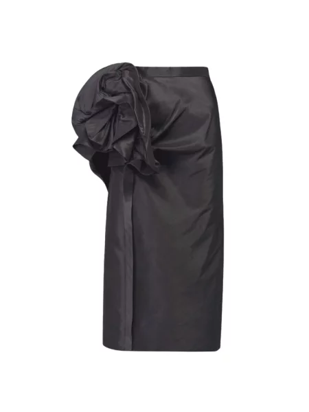 Spódnica midi Maison Margiela czarna