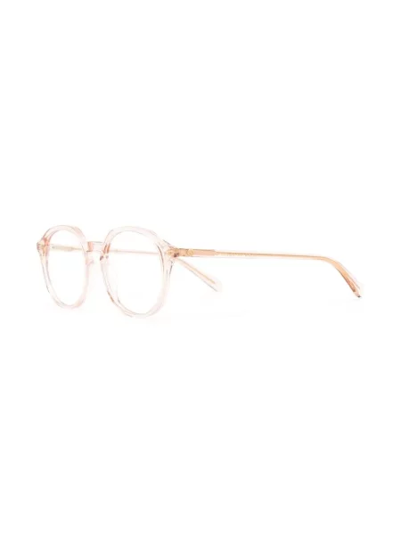 Овални слънчеви очила Gucci Eyewear с автограф розово