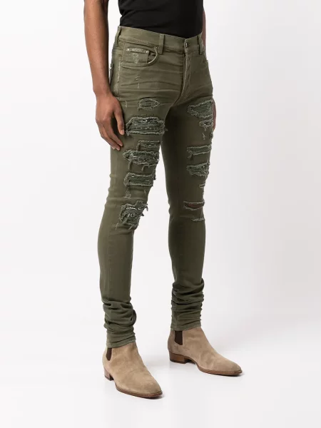 Слаб дънки skinny fit Amiri зелено