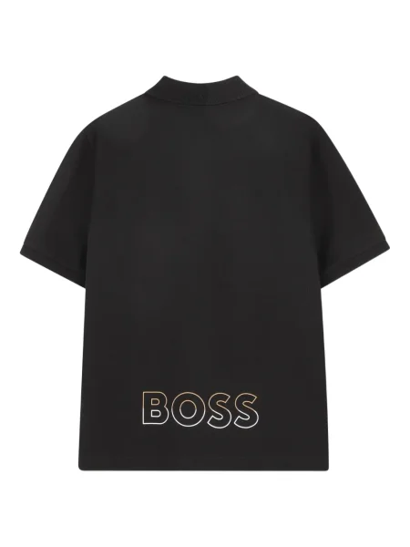 Koszulka polo dziecięca Bosswear czarna