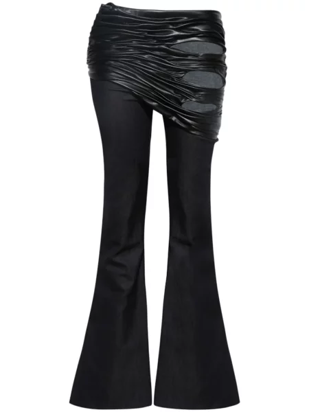 Jeansy Di Petsa drapowane niebieskie