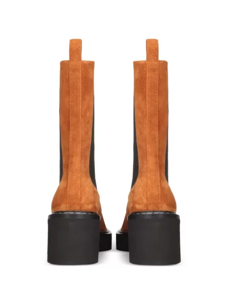 Botine Khaite din piele de căprioară maro