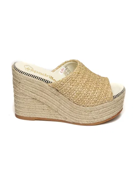 Sandały Espadrilles beżowe