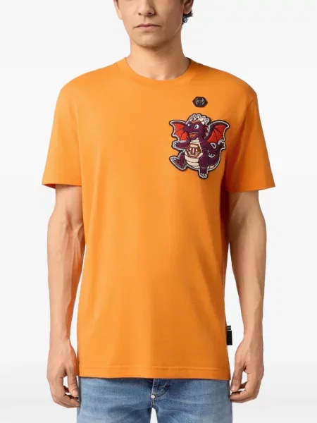 Tricou Philipp Plein portocaliu