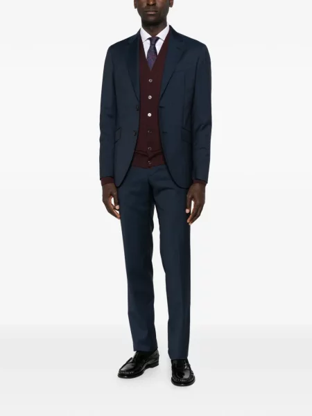 Cardigan Canali cu decolteu în V violet