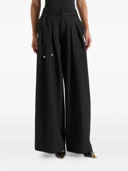 Cu centură pantaloni Manière De Voir negru