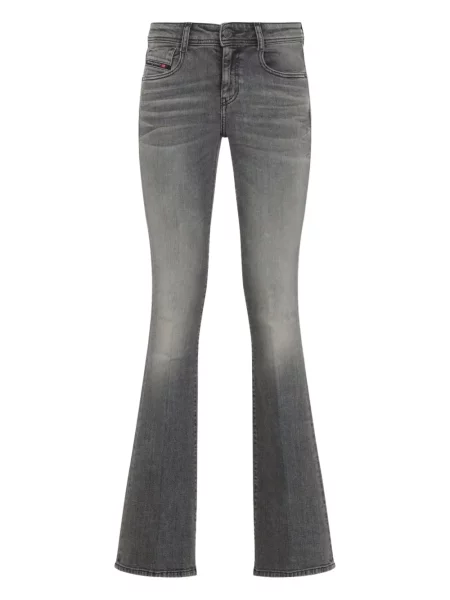 Jeansy dzwony Diesel z 5 kieszeniami dzwony szare