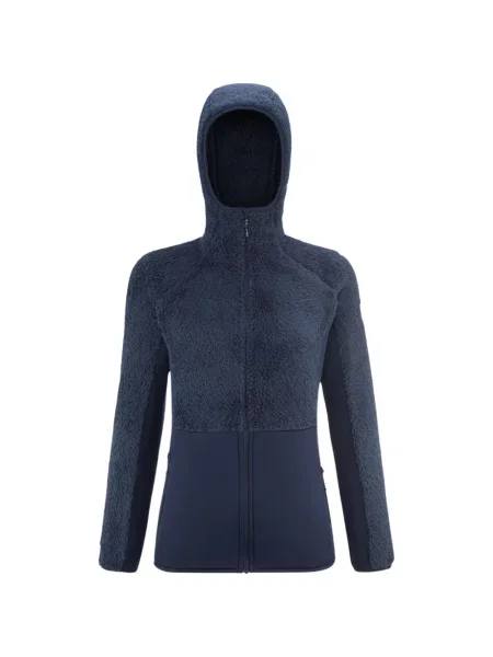 Hanorac cu glugă Pascal Millet din fleece albastru