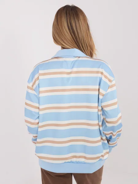 Bluză Italy Moda cu dungi alb