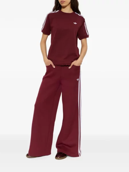 Decupat tricou Adidas cu imagine alergare gri