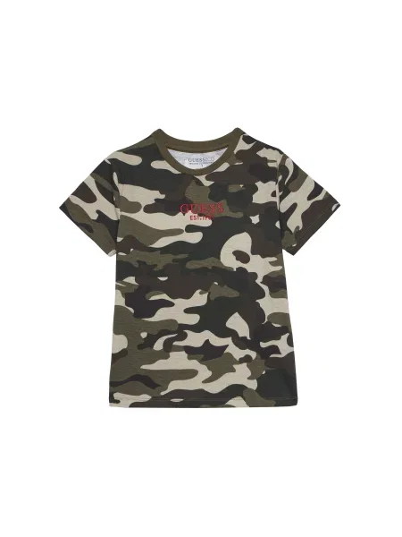 Guess Póló Regular Fit khaki