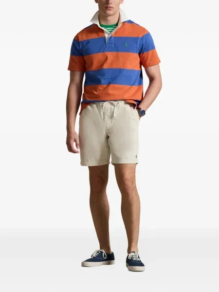 Ριγέ δερμάτινος κάλτσες Polo Ralph Lauren με κορδόνι μαύρο