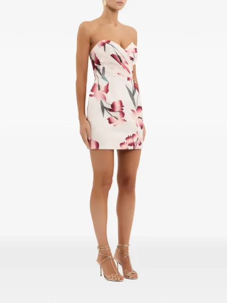 Rochie mini Rebecca Vallance cu model floral fără bretele de costum