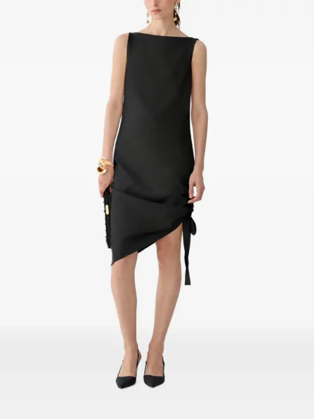 Rochie Carolina Herrera asimetrică negru