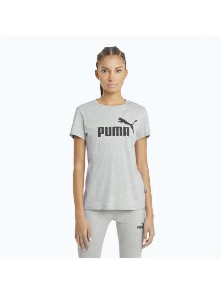 Tricou pentru femei PUMA ESS Logo light gray heather