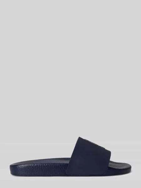 Polo Ralph Lauren Klapki Polo Bear Slide Granatowy niebieska