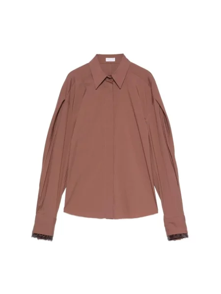 Koszula Brunello Cucinelli brązowa