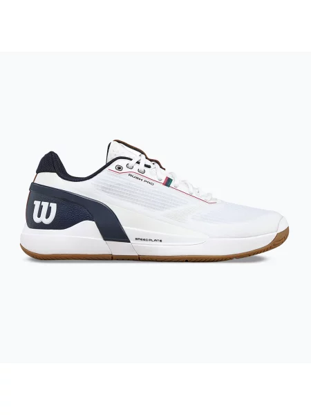 Încălțăminte de tenis pentru bărbați Wilson Rush Pro 5 white/navy blazer/gum alb