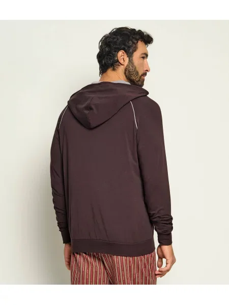BOSS Hanorac Mix&Match Maro închis negru