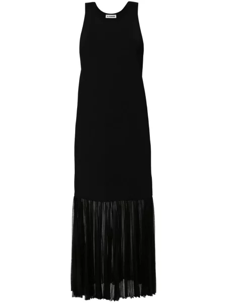 Rochie maxi Jil Sander tricotate de costum negru