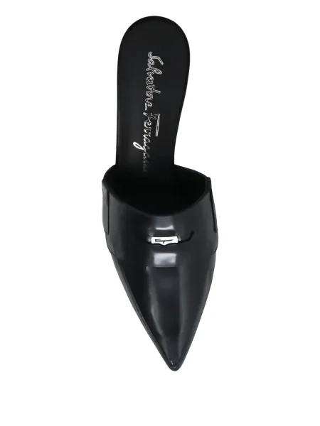 Papuci tip mules Ferragamo negru
