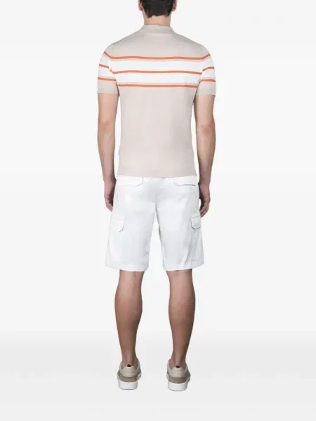Tricou polo Moorer cu dungi
