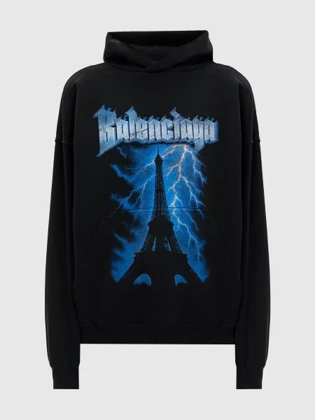 Худи Balenciaga черное