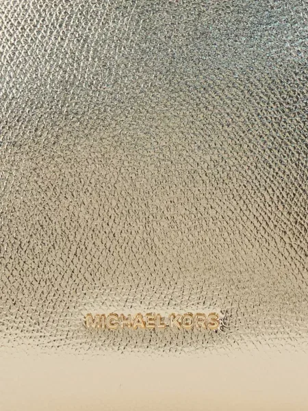 Geantă cu mânere cu lanț Michael Michael Kors argintiu