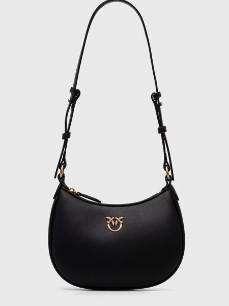 Kožená kabelka Pinko černá