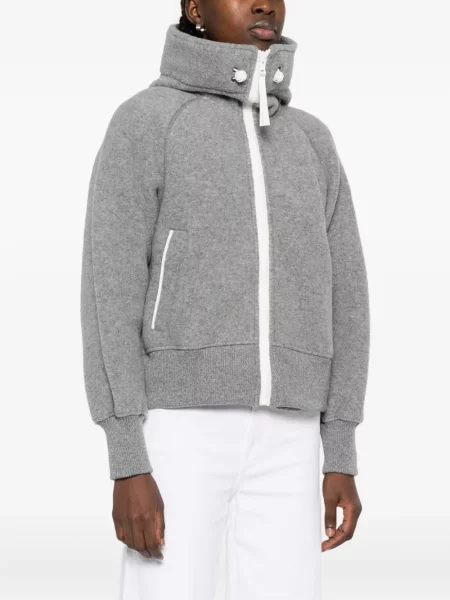 Geacă bomber Canada Goose din fleece gri