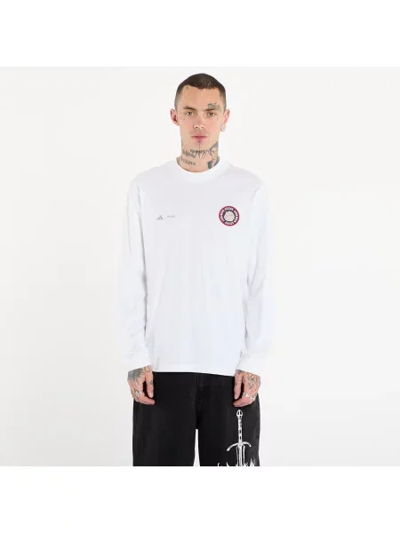 Tricou mânecă lungă Adidas Performance alb