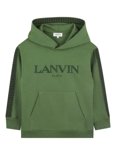 Bluza z kapturem dziecięca Lanvin Enfant zielona