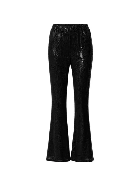 Pantaloni Toccin cu paiete evazate negru