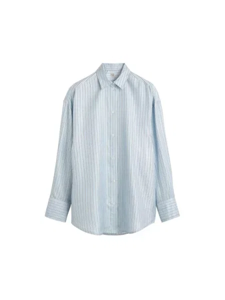 Koszula Toteme w paski niebieska