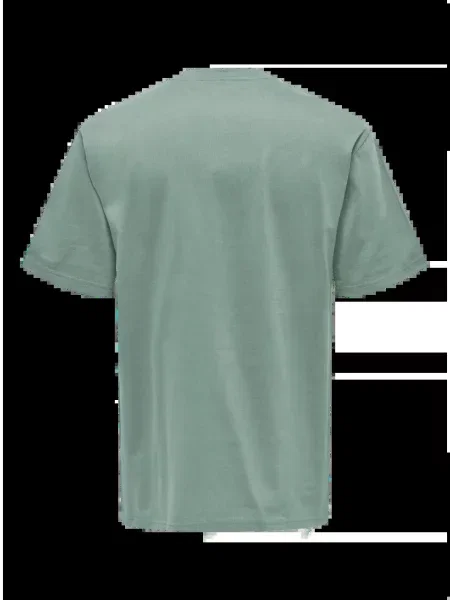 Koszulka crop top Mężczyzna ONLY & SONS Onsfred Life Rlx Ss Tee Noos zielona