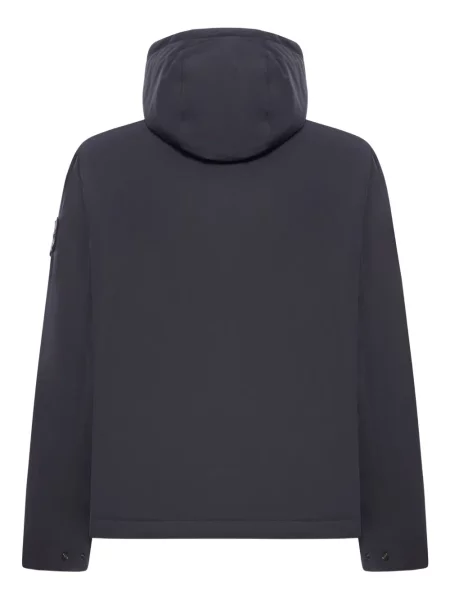 Geacă Stone Island cu glugă cu strasuri negru