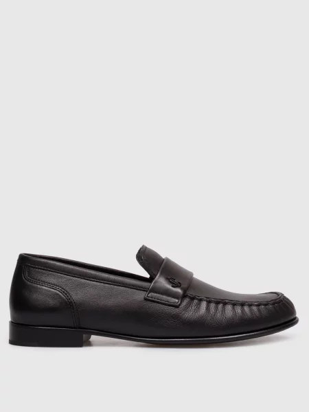 Кожаные лоферы Jimmy Choo черные