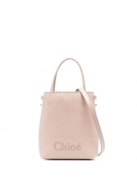 Geantă shopper Chloé roz