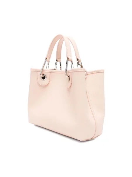 Shopperka Emporio Armani skórzana różowa