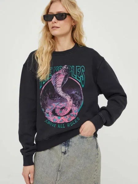 Суитчър The Kooples с принт черно