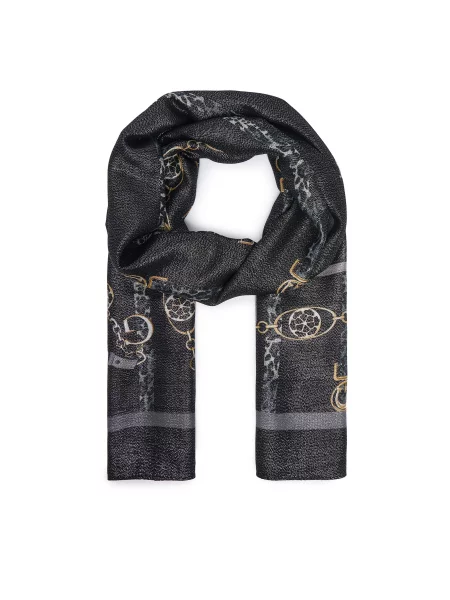 GUESS Fular galben auriu / gri negru