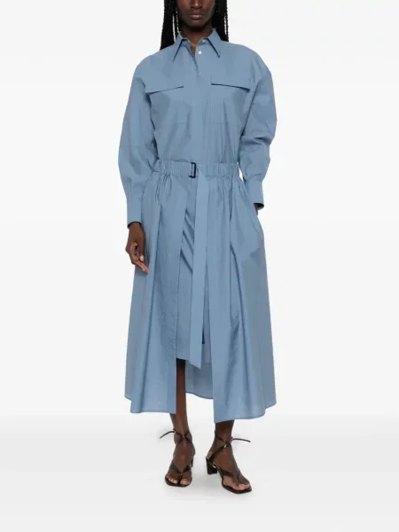 Rochie midi Brunello Cucinelli albastru